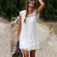 Load image into Gallery viewer, Women Casual Short Tassel Dress