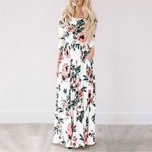 Load image into Gallery viewer, Long Floral Print Maxi Dress