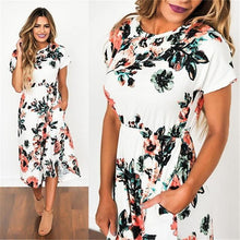 Load image into Gallery viewer, Long Floral Print Maxi Dress