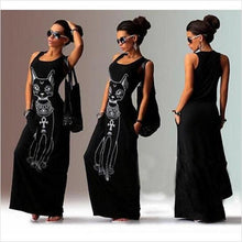 Load image into Gallery viewer, Long Floral Print Maxi Dress