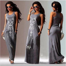 Load image into Gallery viewer, Long Floral Print Maxi Dress