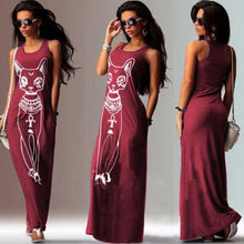 Load image into Gallery viewer, Long Floral Print Maxi Dress