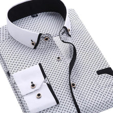 Load image into Gallery viewer, Men Casual Long Sleeved Slim Fit Shirt