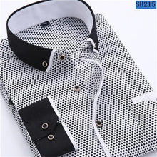 Load image into Gallery viewer, Men Casual Long Sleeved Slim Fit Shirt