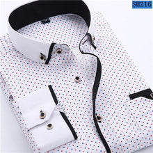 Load image into Gallery viewer, Men Casual Long Sleeved Slim Fit Shirt