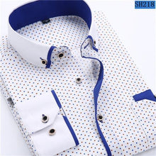 Load image into Gallery viewer, Men Casual Long Sleeved Slim Fit Shirt