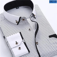 Load image into Gallery viewer, Men Casual Long Sleeved Slim Fit Shirt