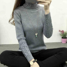 Load image into Gallery viewer, Long Sleeve Knitted Women Sweaters