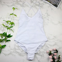 Load image into Gallery viewer, Sexy High Cut One Oiece Backless Bikini