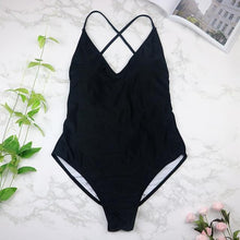 Load image into Gallery viewer, Sexy High Cut One Oiece Backless Bikini