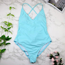 Load image into Gallery viewer, Sexy High Cut One Oiece Backless Bikini
