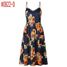 Load image into Gallery viewer, Vintage Sexy Bohemian Floral Dress