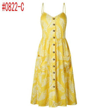 Load image into Gallery viewer, Vintage Sexy Bohemian Floral Dress