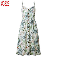 Load image into Gallery viewer, Vintage Sexy Bohemian Floral Dress