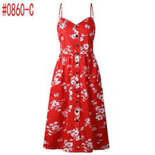 Load image into Gallery viewer, Vintage Sexy Bohemian Floral Dress