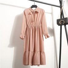 Load image into Gallery viewer, Chiffon Print Women Bowknot Dress