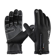 Load image into Gallery viewer, Winter Fleece Waterproof Motorcycle Skiing Gloves