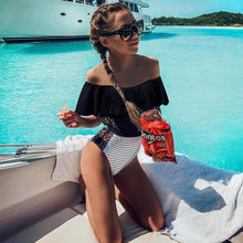 Load image into Gallery viewer, Sexy One Piece Lace One Shoulder Bikini