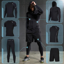 Load image into Gallery viewer, Men Compression Workout Jogging Suits