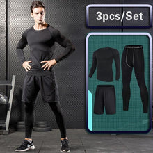 Load image into Gallery viewer, Men Compression Workout Jogging Suits