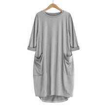 Load image into Gallery viewer, Womens Loose Crew Neck Dress