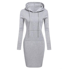 Load image into Gallery viewer, Woman Clothing Hooded Collar Dress