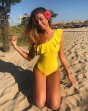 Load image into Gallery viewer, Sexy One Piece Lace One Shoulder Bikini