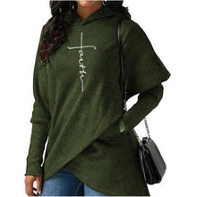 Load image into Gallery viewer, Women Faith Embroidery Warm Hoodies
