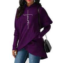 Load image into Gallery viewer, Women Faith Embroidery Warm Hoodies