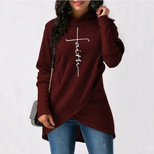 Load image into Gallery viewer, Women Faith Embroidery Warm Hoodies