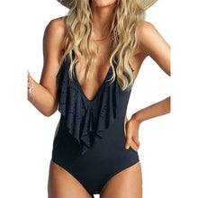 Load image into Gallery viewer, Sexy Shoulder Off One Piece Ruffle Monokini