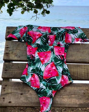 Load image into Gallery viewer, Sexy Shoulder Off One Piece Ruffle Monokini