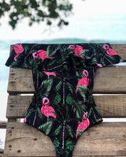 Load image into Gallery viewer, Sexy Shoulder Off One Piece Ruffle Monokini