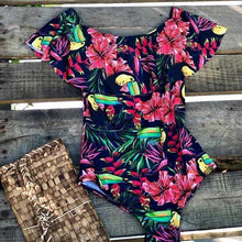 Load image into Gallery viewer, Sexy Shoulder Off One Piece Ruffle Monokini