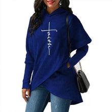Load image into Gallery viewer, Women Faith Embroidery Warm Hoodies