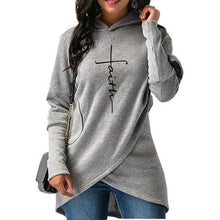 Load image into Gallery viewer, Women Faith Embroidery Warm Hoodies