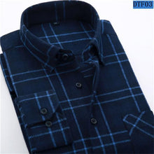 Load image into Gallery viewer, Men Soft Slim Flannel Plaid Shirt