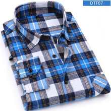 Load image into Gallery viewer, Men Soft Slim Flannel Plaid Shirt