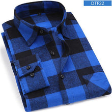 Load image into Gallery viewer, Men Soft Slim Flannel Plaid Shirt