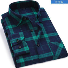 Load image into Gallery viewer, Men Soft Slim Flannel Plaid Shirt