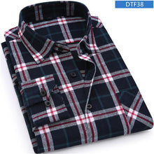 Load image into Gallery viewer, Men Soft Slim Flannel Plaid Shirt