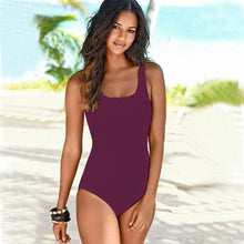 Load image into Gallery viewer, One Piece Vintage Bandage Cross Back Bikini