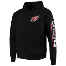 Load image into Gallery viewer, Men's Arizona Cardinals G-III Sports by Carl Banks Black Post Route Full-Zip Hoodie