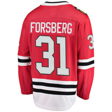 Load image into Gallery viewer, Anton Forsberg Chicago Blackhawks Player Swingman Jersey