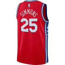 Load image into Gallery viewer, Ben Simmons Philadelphia 76ers Red Swingman Jersey 2018 - 2019