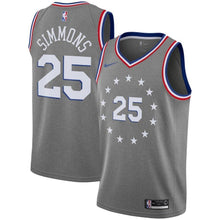 Load image into Gallery viewer, Ben Simmons Philadelphia 76ers Gray Swingman City Edition Jersey 2018 - 2019