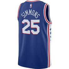 Load image into Gallery viewer, Ben Simmons Philadelphia 76ers Blue Swingman Jersey 2018 - 2019