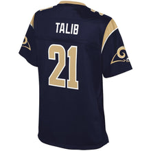 Load image into Gallery viewer, AQIB TALIB LOS ANGELES RAMS SUPER BOWL NFL WOMEN&#39;S PLAYER JERSEY - NAVY
